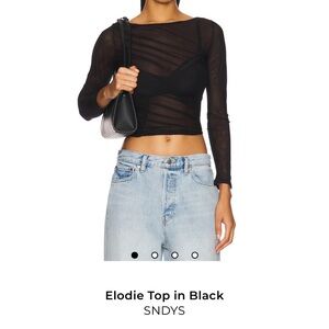 SNDYS Elodie top in black- never worn